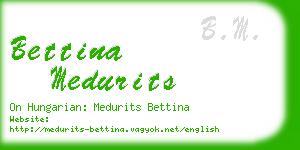 bettina medurits business card